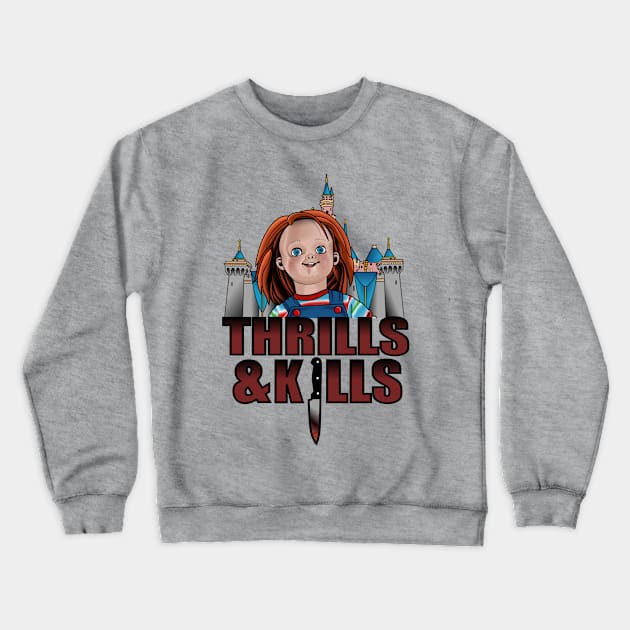 THRILLS & KILLS Crewneck Sweatshirt by art_of_josh